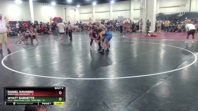 132 lbs Round 3 (6 Team) - Daniel Navarro, Wrestling University vs Wyatt Barnette, S.E.O. Wrestling Club- Team Red