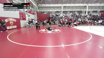 190 lbs Consolation - Tedrick Lee, Christopher Columbus vs Brock Alexander, Metrolina Christian