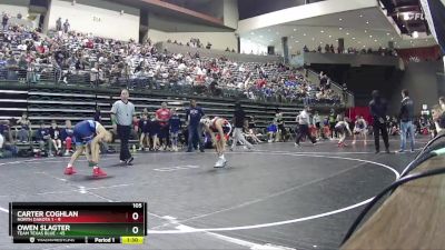 105 lbs Round 2 (6 Team) - Owen Slagter, Team Texas Blue vs Carter Coghlan, North Dakota 1