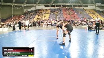 165 lbs Semis (4 Team) - Benjamin Mitchell, Ottawa University vs Ben Miller, Doane University