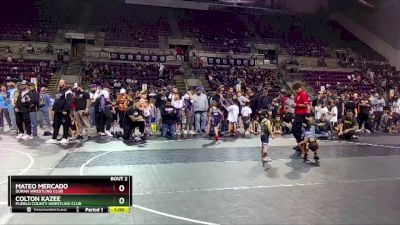 35-39 lbs Round 1 - Colton Kazee, Pueblo County Wrestling Club vs Mateo Mercado, Duran Wrestling Club