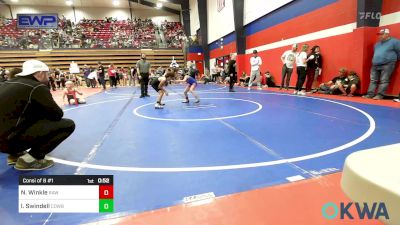 55 lbs Consi Of 8 #1 - Norah Winkle, Raw Wrestling Club vs Isaac Swindell, Cowboy Wrestling Club