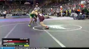 Champ. Round 1 - Logan Dodson, North Platte St. Patrick`s vs Mason Topp, Winside