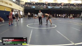 157 lbs Cons. Round 5 - Talan Lomeli, Shasta College vs Dominic Hinsley, Fresno City College