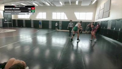 171-181 lbs Semifinal - Brooklyn Crooks, Lander Middle School vs Braylee Velarde, Fort Washakie Middle School
