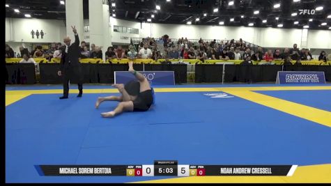 Noah Andrew Cressell vs Michael Sorem Bertoia 2025 World IBJJF Jiu-Jitsu No-Gi Championship