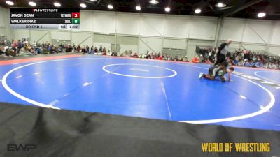 70 lbs Rr Rnd 5 - Javon Dean, Texas Thunder vs Walker Diaz, Shelton Wrestling Academy 9U