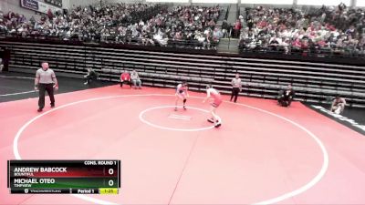 126 lbs Cons. Round 1 - Michael Oteo, Timpview vs Andrew Babcock, Bountiful