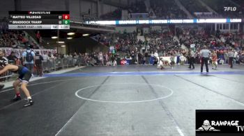 105 lbs Quarterfinal - Matteo Villegas, Kansas YG vs Braddock Tharp, Linn County