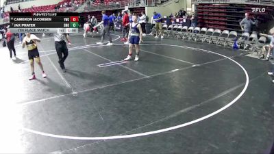 120 lbs 7th Place Match - Cameron Jacobsen, York Wrestling Club vs Jax Prater, Syracuse Mat Club