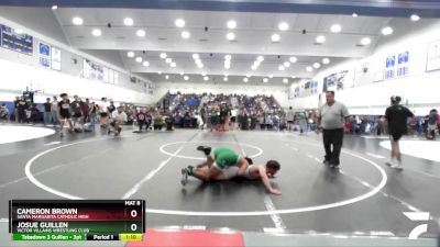 138 lbs Champ. Round 3 - Cameron Brown, Santa Margarita Catholic High vs Josue Guillen, Victor Villains Wrestling Club