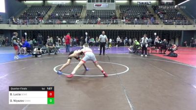 100 lbs Quarterfinal - Brandon Lucia, Sewell vs Omar Niyazov, Chantilly