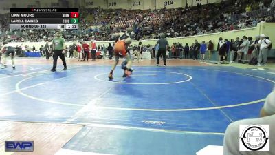 108 lbs Round Of 128 - Liam Moore, Norman Jr High vs Larell Gaines, Tough N Technical Wrestling Club