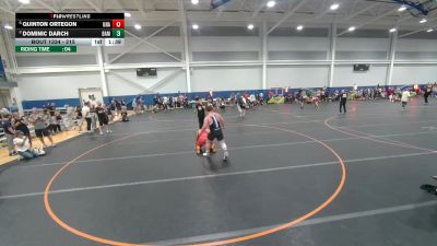 215 lbs Quarterfinal - Dominic Darch, Unattached vs Quinton Ortegon, Unattached