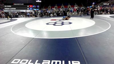 100 lbs Cons. Quarters - Eli Shea, CT vs Simon Carter, CO