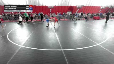 106 lbs Cons. Sub-rd Of 16 - Tucker Brumm, Immortal Athletics vs Cole Simpson, Black Fox Wrestling Academy