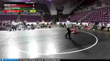 W-180 lbs 2nd Wrestleback (16 Team) - Cristen Martinez, New Mexico vs Delise E Villa, California