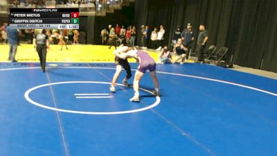5A 144 lbs Champ. Round 1 - Griffin Deitch, Comal Pieper vs Peter Mietus, Leander Rouse