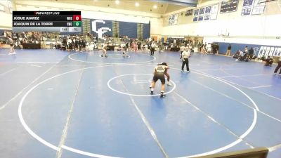 138 lbs Cons. Round 3 - Joaquin De La Torre, Youngblood Wrestling Club vs Josue Juarez, Westminster High School