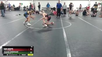 92 lbs Round 6 (8 Team) - Sam Adams, Terps Xtreme vs Mason Gonzalez, Rough House