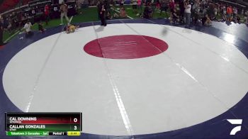 43-47 lbs Round 5 - Cal Downing, Wyoming vs Callan Gonzales, Utah