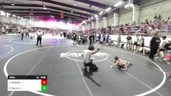 49 lbs Round Of 16 - Jaxson Pierson, Little Warriors Wrestling Club vs Cash Burns, Big Fat Wrestling