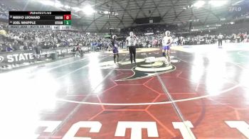 Boys 3A 144 lbs Champ. Round 1 - Neeko Leonard, Oak Harbor Boys vs Joel Whipple, North Thurston