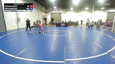 80 lbs Faroah Cepeda, Rhode Island Blue vs Aidan Enriquez, Minnesota Red