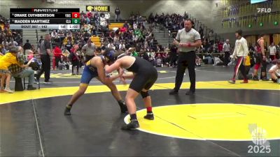 142 lbs 7th Place Match - Drake Cuthbertson, Vacaville Wrestling Club vs Madden Martinez, Clark