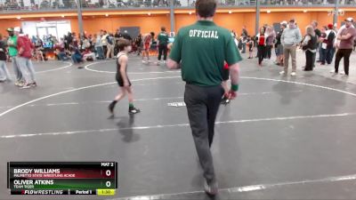 70 lbs Cons. Semi - Brody Williams, Palmetto State Wrestling Acade vs Oliver Atkins, Team Tiger