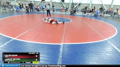 86 lbs Cons. Round 3 - Colten Bump, NWWC vs Landon Nelson, Priest River WC