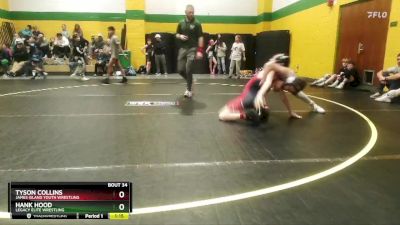 115 lbs Semifinal - Hank Hood, Legacy Elite Wrestling vs Tyson Collins, James Island Youth Wrestling