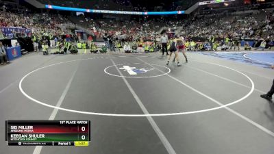 1st Place Match - Keegan Shuler, Hitchcock County vs Sid Miller, Anselmo-Merna