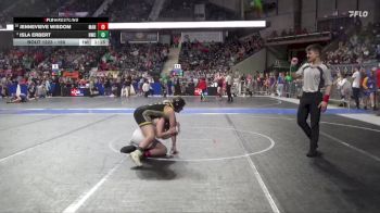 150 lbs Quarterfinal - Jennevieve Wisdom, Manhattan vs Isla Erbert, Hays Wrestling Club