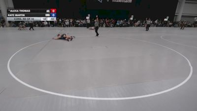 110 lbs Cons. Rd Of 16 - Alexa Thomas, Avila Combat Laboratories vs Kate Martin, Iowa