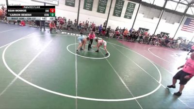 129-137 lbs Quarterfinal - Carson Benesh, Oregon JHS vs Sean Monroe, Edwardsville Wrestling Club
