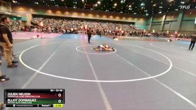 53-56 lbs Round 1 - Elliot Dominguez, Nevada Elite Wrestling vs Julien Nelson, Yerington Lions Wresting Club