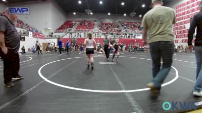 Quarterfinal - Easton Rowe, Ponca City Wildcat Wrestling vs Kelsie Rains, Tecumseh Youth Wrestling