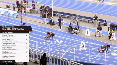 High School Girls' 200m, Finals 18