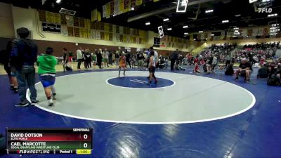 78 lbs Semifinal - Cael Marcotte, Socal Grappling Wrestling Club vs David Dotson, Elite Force