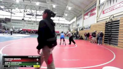 130 (132) Cons. Round 2 - Sofya Khodyush, Foothill (Pleasanton) vs Madysin Brown, Clear Lake