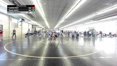 130 lbs 5th Place - Austin Post, Corfu vs Isaac Kurtz, Dansville