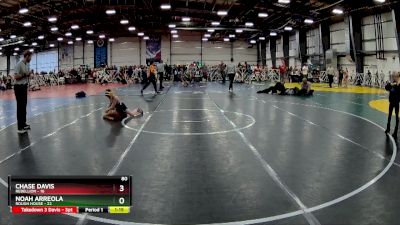 80 lbs Rd# 5- 3:45pm Friday Final Pool - Noah Arreola, Rough House vs Chase Davis, Rebellion