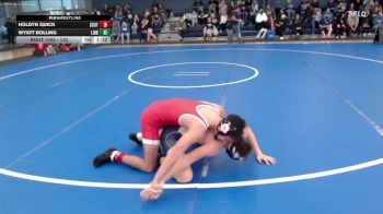 132 lbs Round 2 - Wyatt Bolling, Liberty North vs Holdyn Quick, Scottsbluff