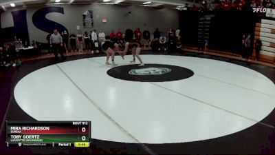 125 lbs. Cons. Round 5 - Toby Goertz, Lafayette (Wildwood) vs Mira Richardson, Eureka