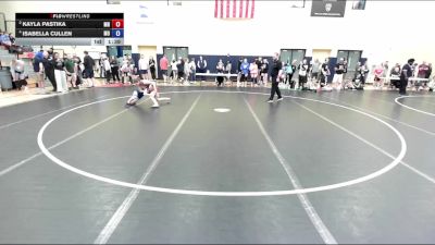 100 lbs Cons. Round 3 - Kayla Pastika, MN vs Isabella Cullen, MO