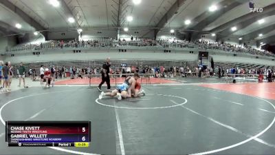 190 lbs Quarterfinal - Chase Kivett, Neosho Youth Wrestling vs Gabriel Willett, Thoroughbred Wrestling Academy (TWA)