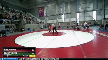 90-93 lbs Round 1 - Dalila Tovar, Prosser Wrestling Academy vs Elliott Koenig, Steelclaw WC