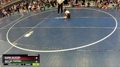 70 lbs Quarterfinal - Skai`Lea Takitaki, WESTLAKE vs Aliana Silveyra, Virgin Valley Bulldogs