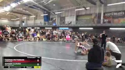 105 lbs Round 1 - Thomas Patterson, Alpha Elite vs Kayden Clough, 411 Wrestling